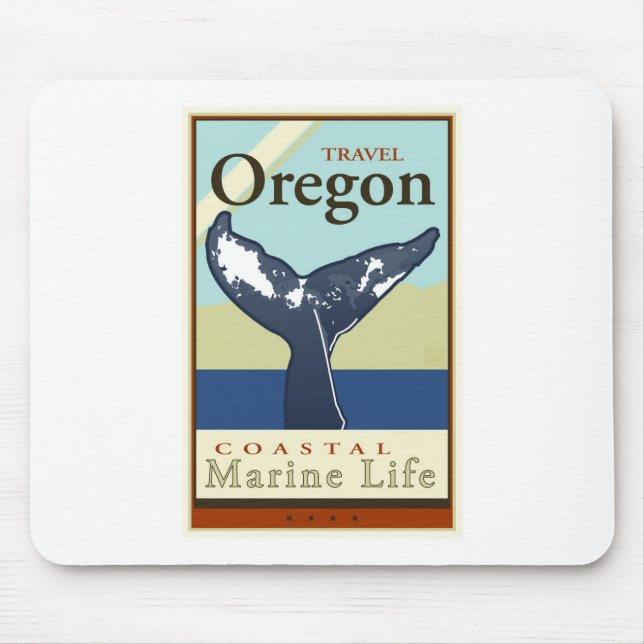 Travel Oregon Mouse Pad (Front)
