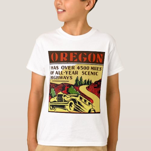 Travel Oregon Scenic Highways T_Shirt