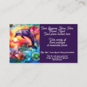 Travel Package Agent Tropical Shop Sales Etsy Business Card