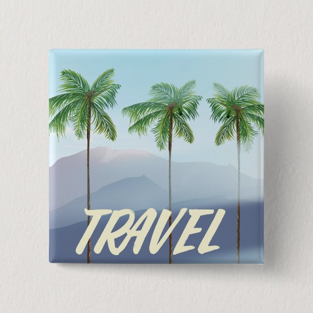 Travel Palms Button (Front)