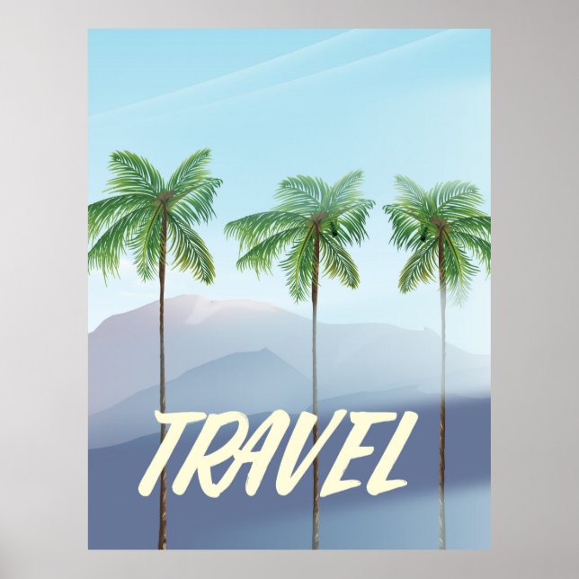 Travel Palms Poster (Front)