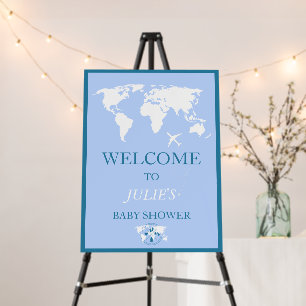 Travel Passport Baby Shower Theme Welcome Sign