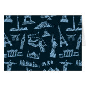 Travel Pattern In Blues Pattern (Front Horizontal)