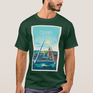 Travel Peace Bridge Derry City T-Shirt