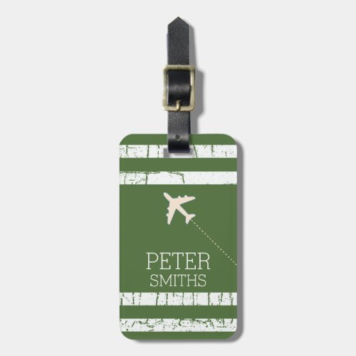 travel personalized name with airplane luggage tag