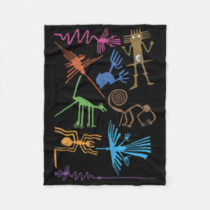 Travel Peru Nazca Lines Machu Picchu Family Vacati Fleece Blanket
