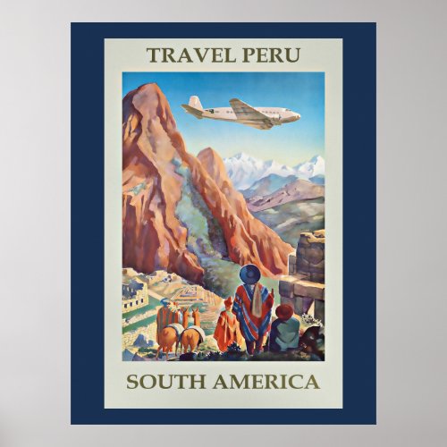 Travel Peru South America Poster