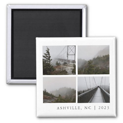 Travel Photo Collage Custom Vacation Keepsake Magnet