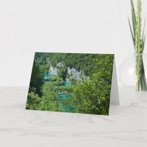 Travel Photography Croatia Lake Mountain Landscape Card