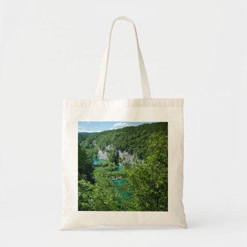 Travel Photography Croatia Lake Mountain Landscape Tote Bag