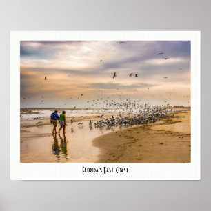 Travel Photography: Florida's East Coast Beach Poster