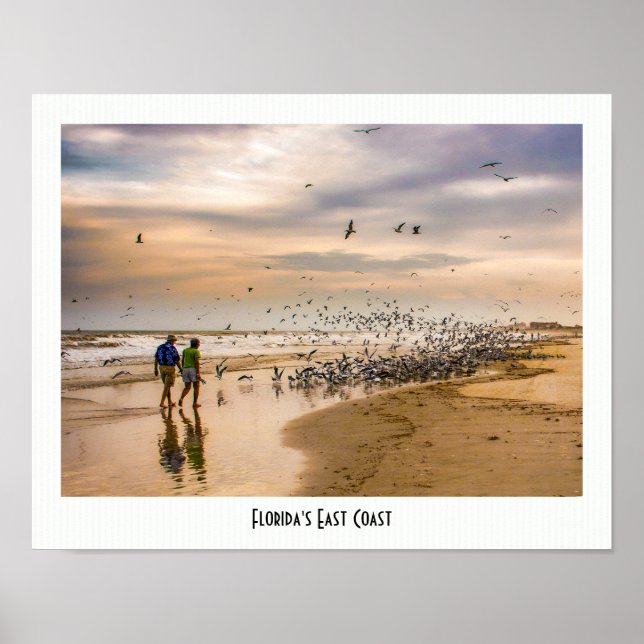 Travel Photography: Florida's East Coast Beach Poster (Front)