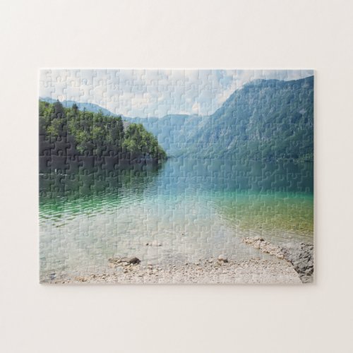 Travel Photography _ Lake and Mountains _ Slovenia Jigsaw Puzzle