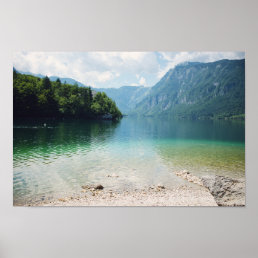 Travel Photography - Lake and Mountains - Slovenia Poster