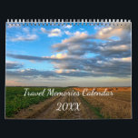 Travel Photos Custom Calendar<br><div class="desc">This calendar is perfect for turning your favorite travel photos or other pictures into a custom calendar. This calendar is set up for your to add your own photo to each month with a spot to add your own caption. Make custom gifts for friends and family or create a calendar...</div>