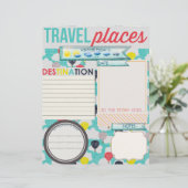 Travel Places Travel Journal Insert (Standing Front)