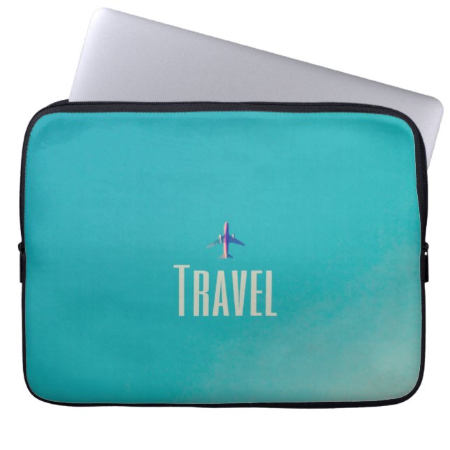 Travel Plane Laptop Sleeve (Front)