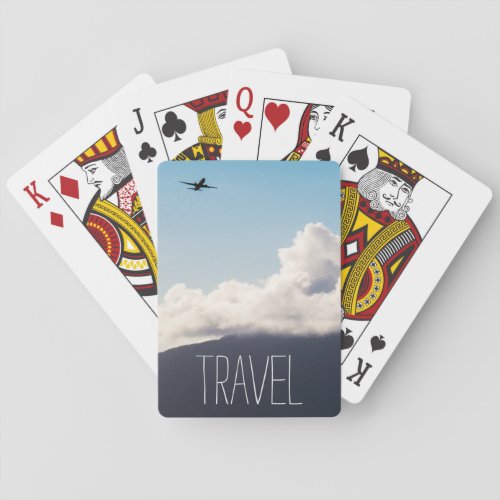 Travel Plane Poker Cards