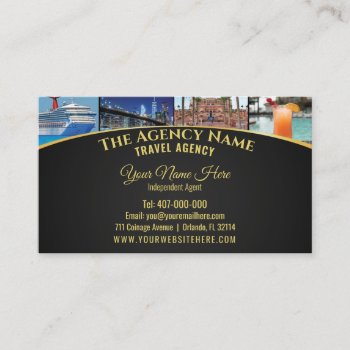 Travel Planner Agent Template Business Card by WhizCreations at Zazzle