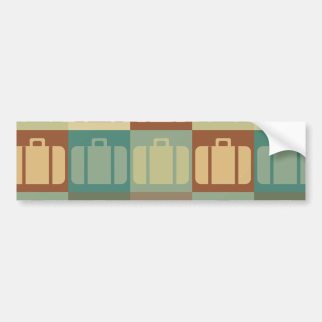 Travel Pop Art Bumper Sticker (Front)