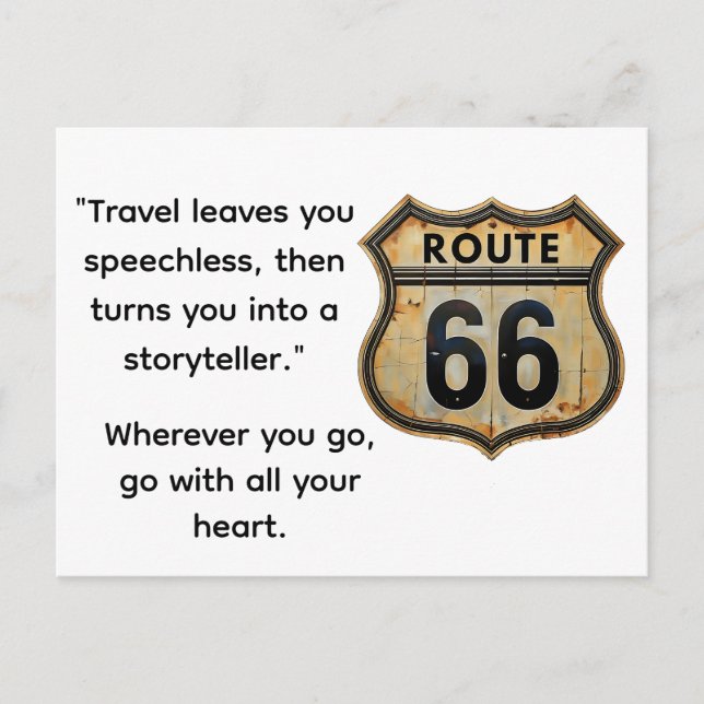 Travel postcard Route 66 (Front)