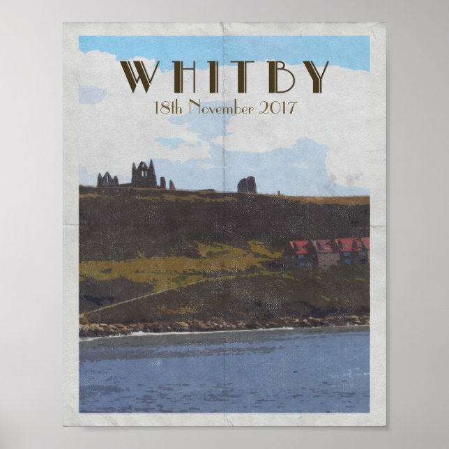 travel poster east coast whitby yorkshire (Front)