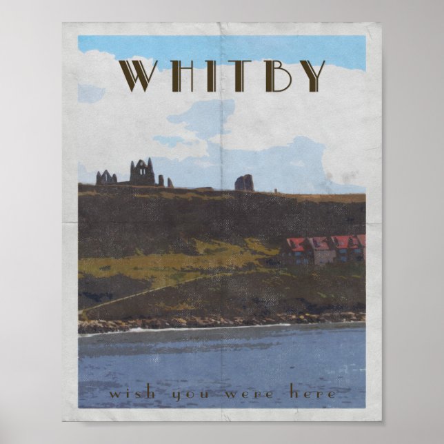 travel poster east coast whitby yorkshire (Front)