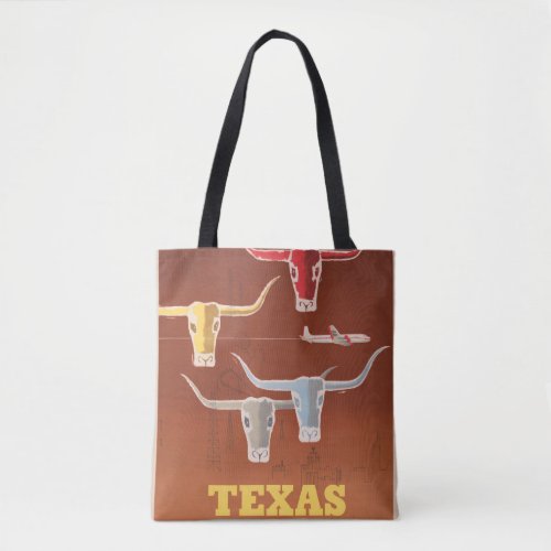 Travel Poster For American Airlines To Texas Tote Bag