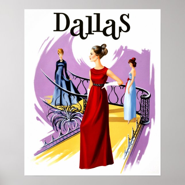 Travel poster for Dallas, Texas (Front)