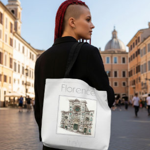 Travel Poster for Florence Italy Tote Bag