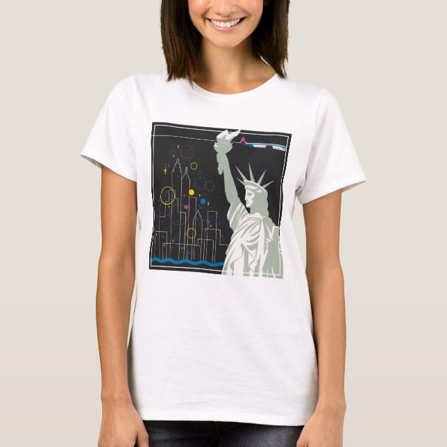 Travel Poster For Flying Northwest Airlines T-Shirt (Front)