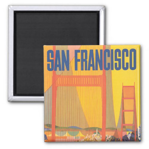 Travel Poster For Flying Twa To San Francisco Magnet