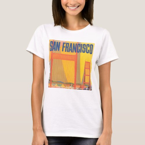 Travel Poster For Flying Twa To San Francisco T_Shirt