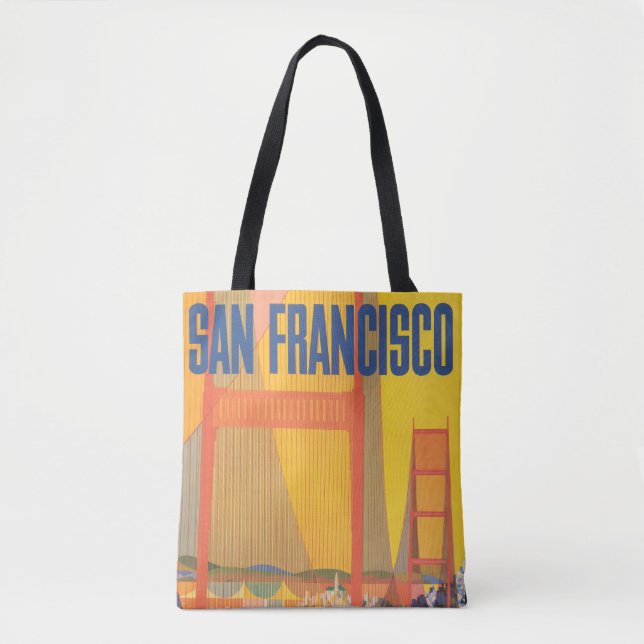 Travel Poster For Flying Twa To San Francisco Tote Bag (Front)