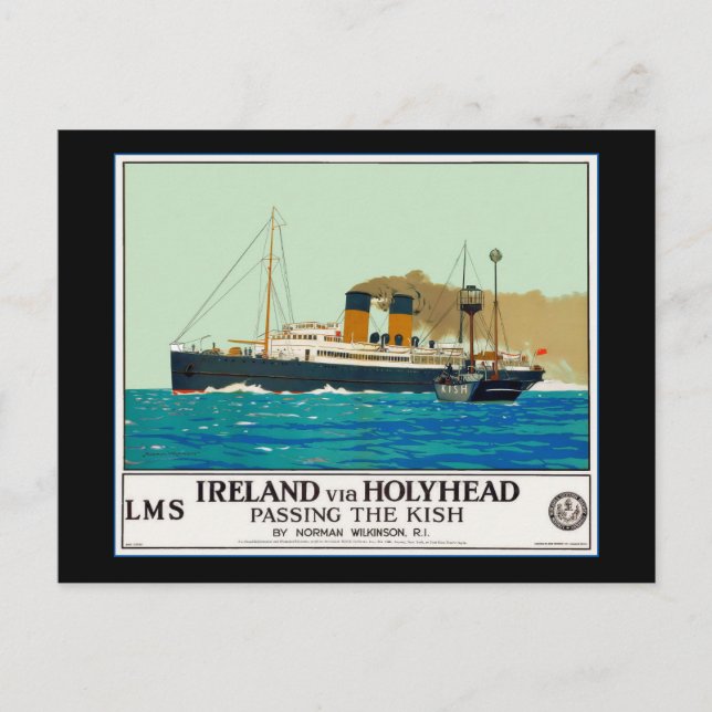 Travel Poster for Ireland via Holyheand Postcard (Front)