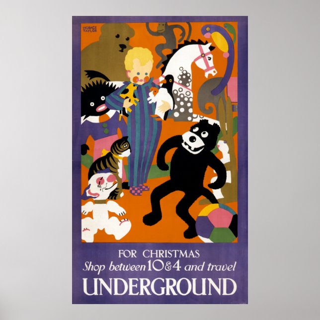 Travel Poster For London Underground Subway (Front)