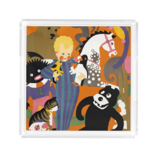 Travel Poster For London Underground Subway Acrylic Tray