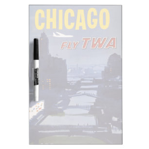 Travel Poster For Trans World Airlines Flights Dry Erase Board