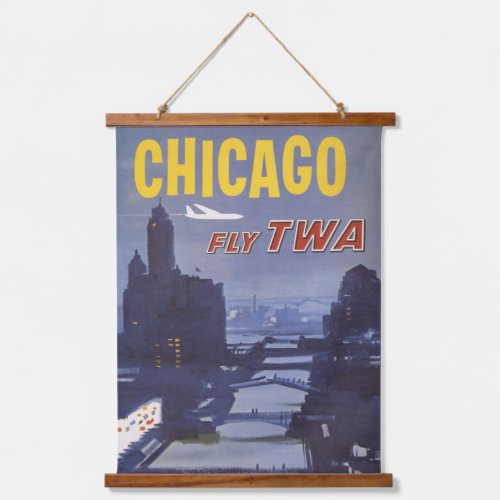 Travel Poster For Trans World Airlines Flights Hanging Tapestry