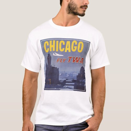 Travel Poster For Trans World Airlines Flights T_Shirt
