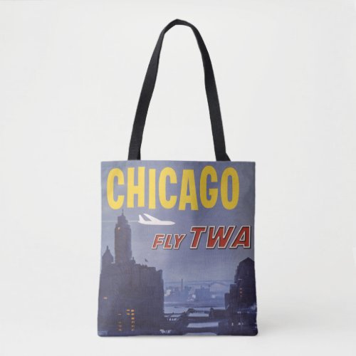 Travel Poster For Trans World Airlines Flights Tote Bag