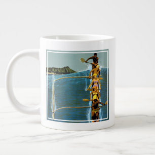 Travel Poster For United Air Lines To Hawaii Giant Coffee Mug