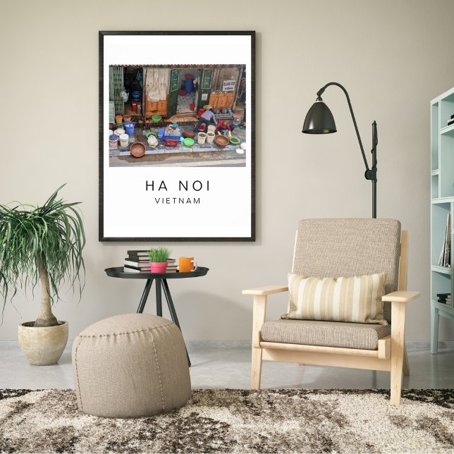 Travel Poster, Ha Noi Vietnam, Customizable Poster (Creator Uploaded)