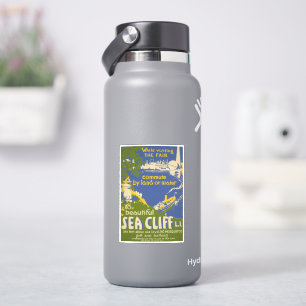 Travel Poster Promoting Sea Cliff, Long Island 2 Sticker