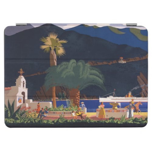 Travel Poster _ Santa Catalina Island California iPad Air Cover
