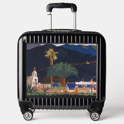 Travel Poster _ Santa Catalina Island California Luggage