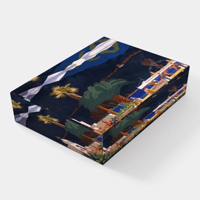 Travel Poster - Santa Catalina Island, California Paperweight (Angled)