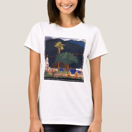 Travel Poster _ Santa Catalina Island California T_Shirt