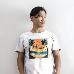 Travel Poster Style Gulf of Mexico T-Shirt