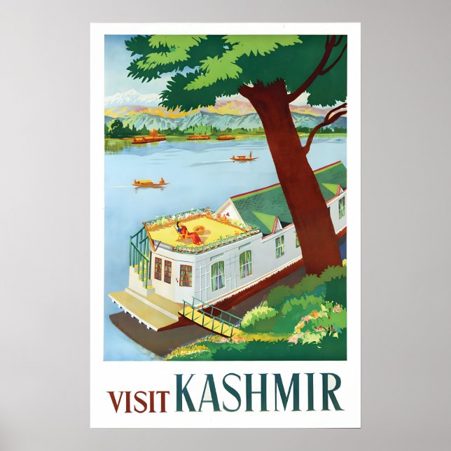 Travel Poster Visit Kashmir (Front)